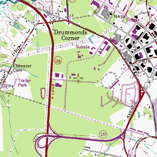 Topographic Map of Langley Research And Development Park, VA