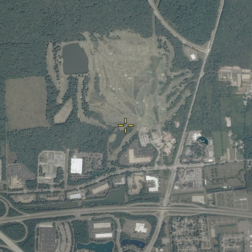 Aerial/Satellite Image of The Hamptons Golf Course, VA
