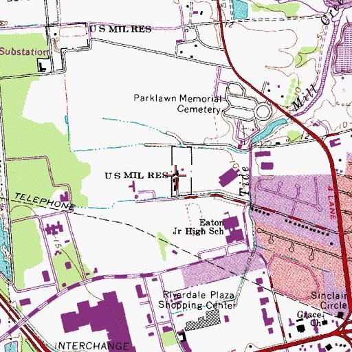 Topographic Map of Nike Site N-93C (historical), VA