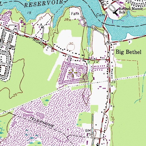 Topographic Map of Newgate Village, VA