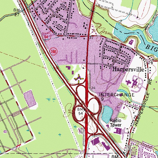 Topographic Map of North Side Church of Christ, VA