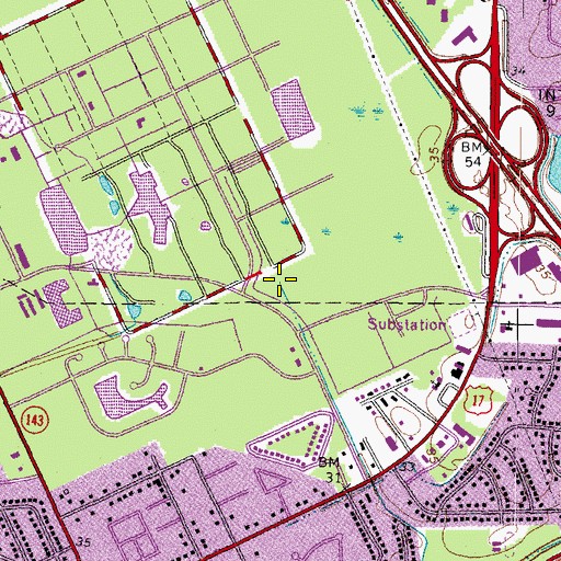 Topographic Map of McCale Professional Park, VA