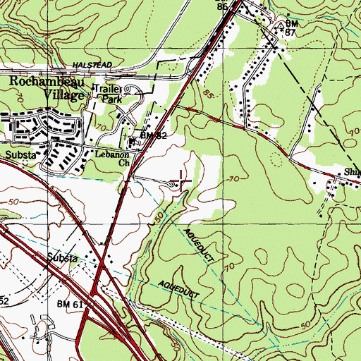 Topographic Map of Endview Plantation Historic Site, VA