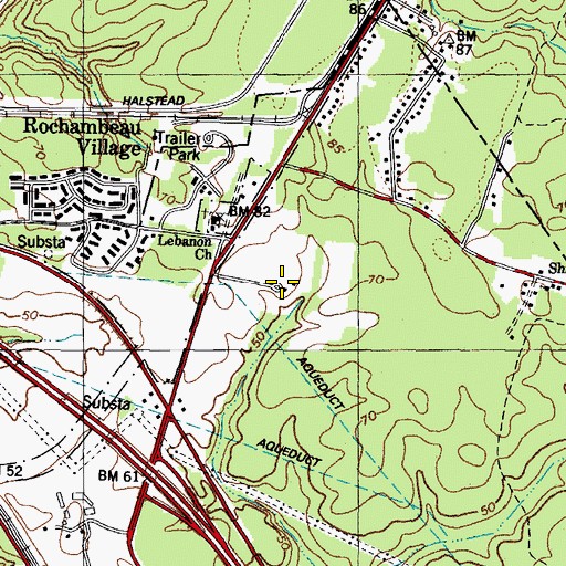 Topographic Map of Endview Plantation Historic Site, VA