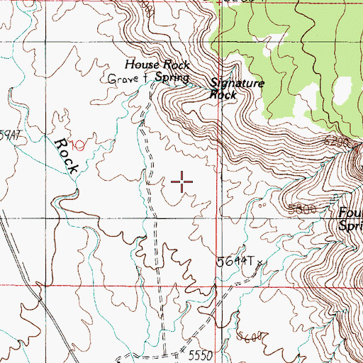 Topographic Map of Vermillion Trick Tank, AZ