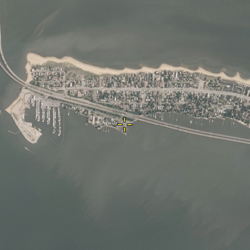 Aerial/Satellite Image of Willoughby Boat Ramp, VA