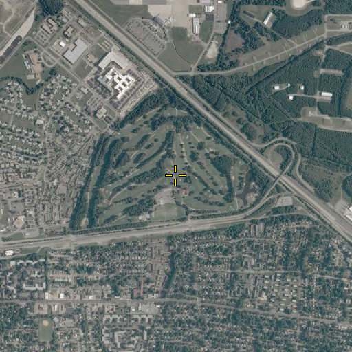 Aerial/Satellite Image of Sewells Point Golf Course, VA