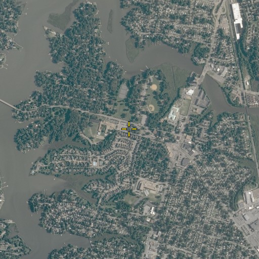 Aerial/Satellite Image of Lafayette Branch Norfolk Public Library, VA