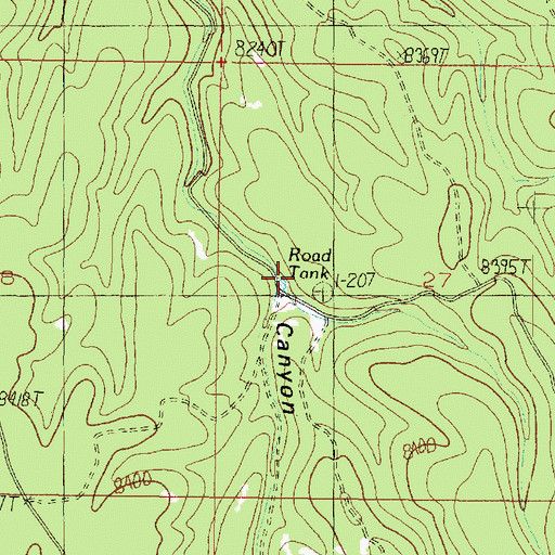 Topographic Map of Jolly Sink Road Tank, AZ