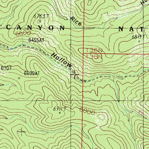 Topographic Map of Indian Hollow Wildlife Apron, AZ