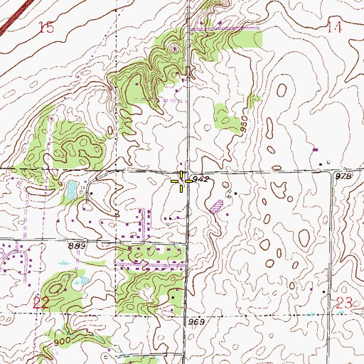 Topographic Map of Jehovah's Witnesses Congregation, MN