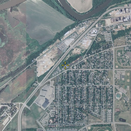 Aerial/Satellite Image of Valleyfair Baptist Church, MN
