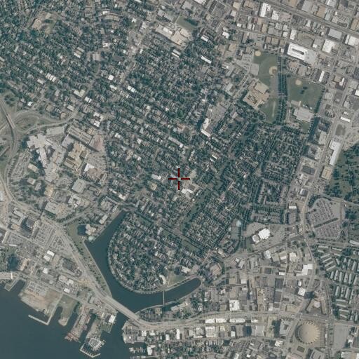 Aerial/Satellite Image of First Presbyterian Church, VA