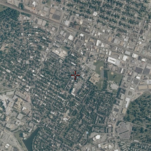 Aerial/Satellite Image of Colonial Avenue United Methodist Church, VA