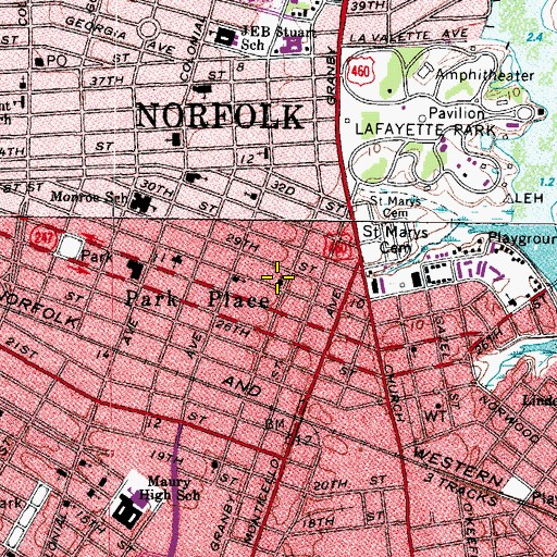 Topographic Map of Garden of Prayer Number 3, VA