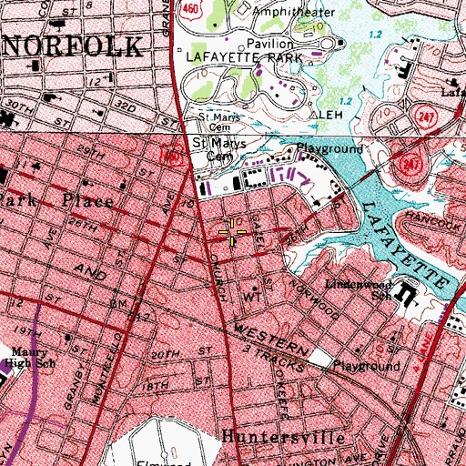 Topographic Map of Herald of His Coming Church of God In Christ, VA