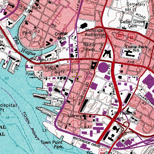 Topographic Map of Epworth United Methodist Church, VA