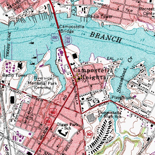 Topographic Map of Metropolitan African Methodist Episcopal Church, VA