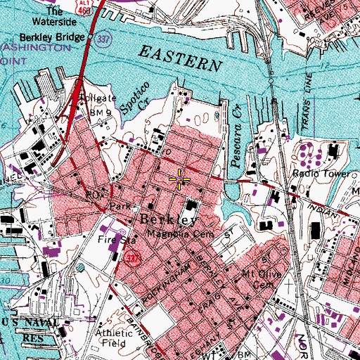 Topographic Map of Phillippi Church of Christ, VA