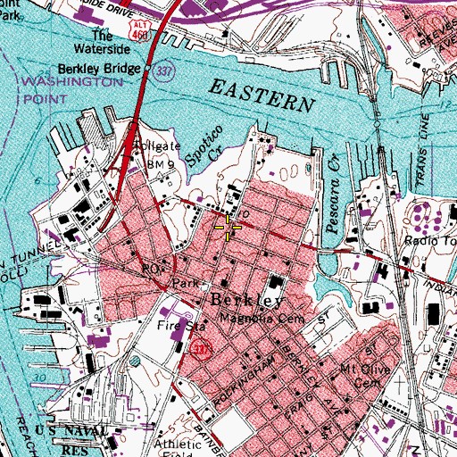 Topographic Map of United Mission Holiness Church, VA