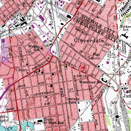 Topographic Map of Mount Zion Church, VA