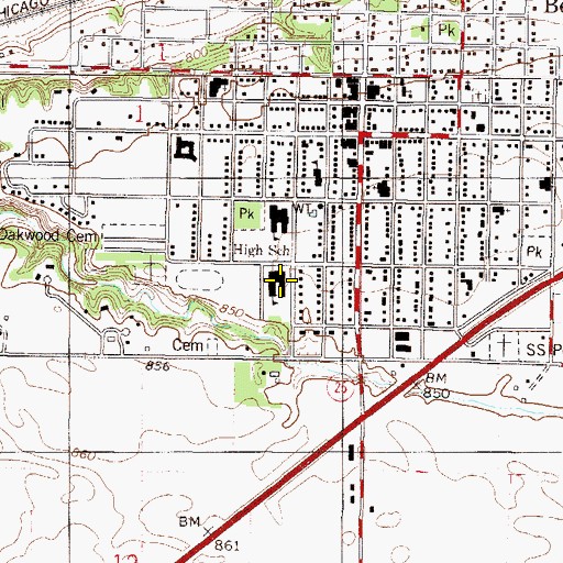 Topographic Map of Early Childhood Program, MN