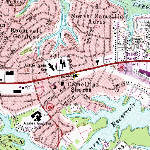 Topographic Map of Calvin Presbyterian Church, VA