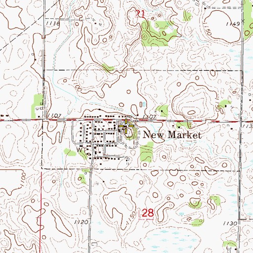 Topographic Map of Saint Nicholas Church, MN