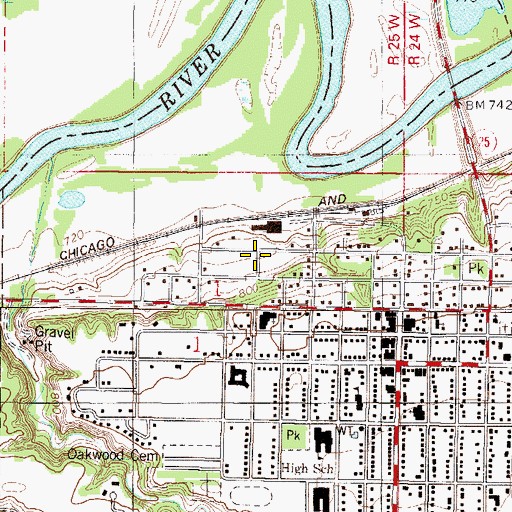 Topographic Map of Valley View Terrace, MN