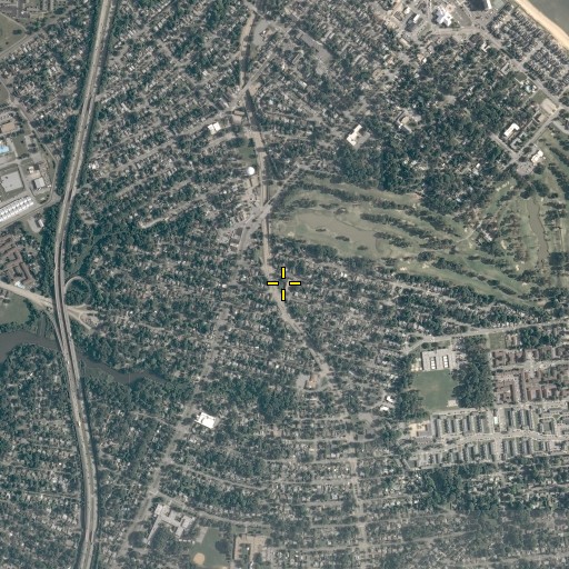 Aerial/Satellite Image of Ocean View Presbyterian Church, VA