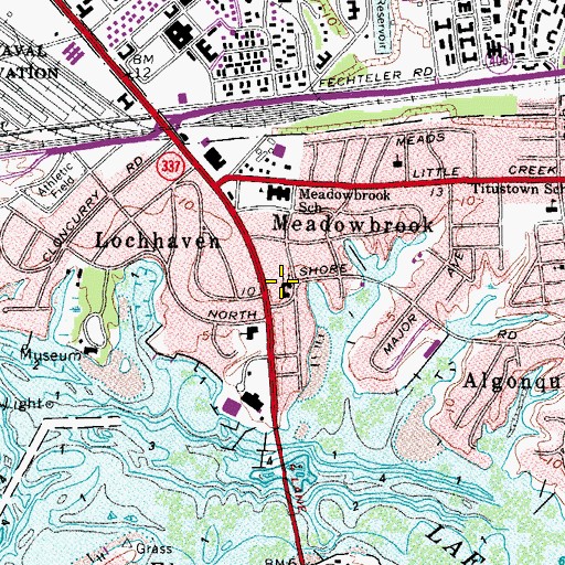 Topographic Map of Church of the Good Shepherd, VA