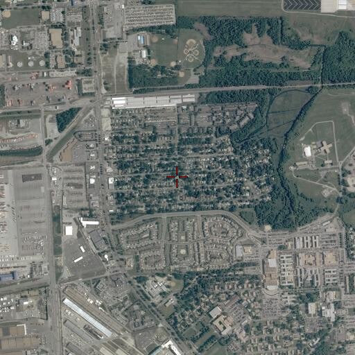 Aerial/Satellite Image of Glenwood Park Presbyterian Church, VA