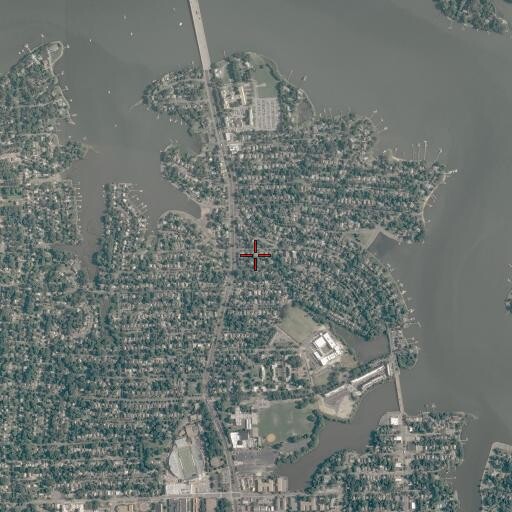 Aerial/Satellite Image of Larchmont Baptist Church, VA