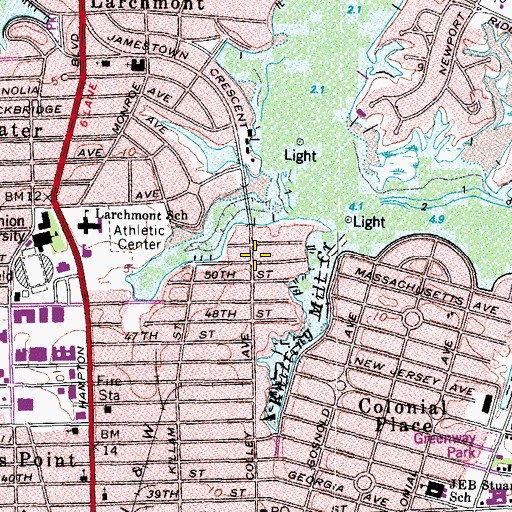 Topographic Map of Tabernacle of Prayer For All, VA