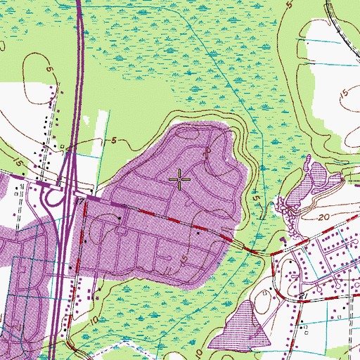 Topographic Map of Bridge Field, VA