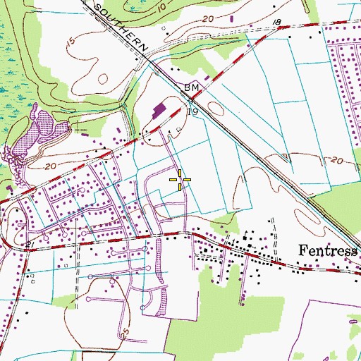 Topographic Map of Mount Pleasent Heights, VA