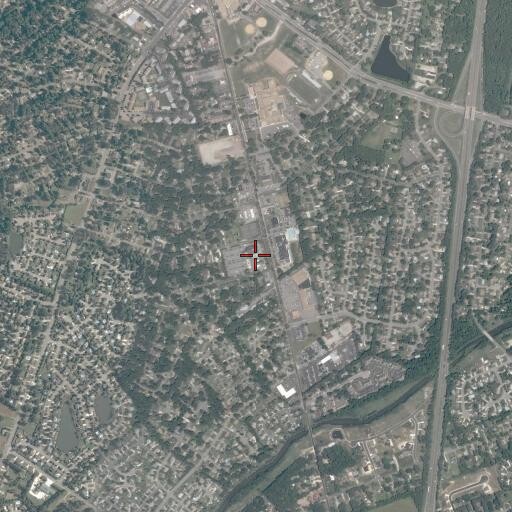 Aerial/Satellite Image of Great Bridge Baptist Church, VA