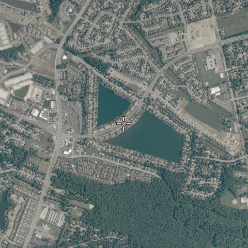 Aerial/Satellite Image of Plantation Lakes, VA