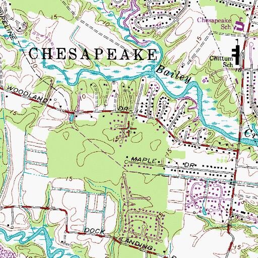 Topographic Map of South Dockwood, VA
