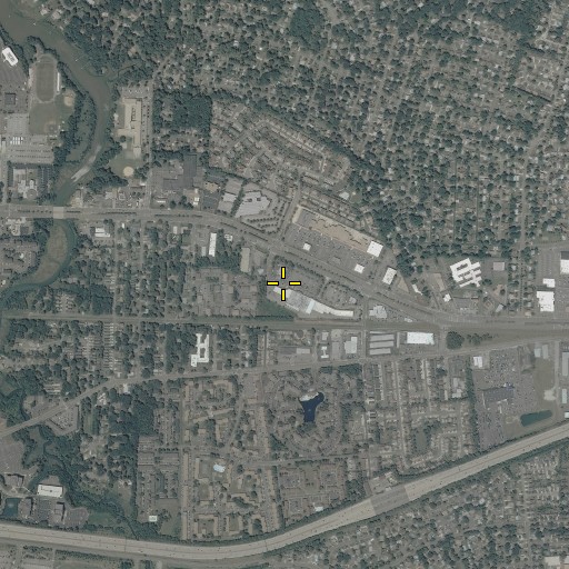 Aerial/Satellite Image of Collins Square Shopping Center, VA
