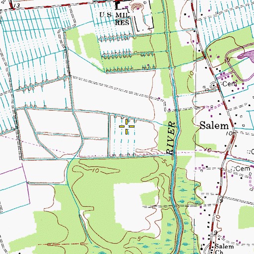 Topographic Map of Glenwood Honeybee Country Club, VA