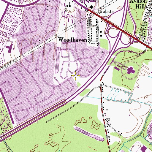 Topographic Map of Level Green Baptist Church, VA