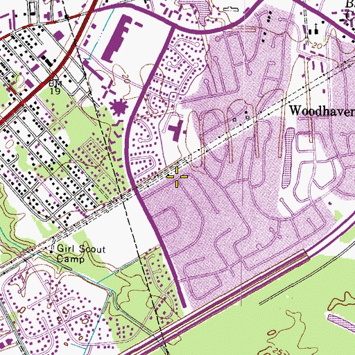Topographic Map of College Park, VA