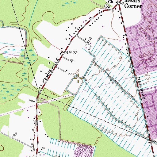 Topographic Map of Alexandria, VA