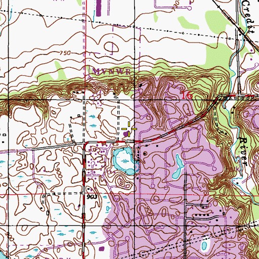 Topographic Map of Savage Police Dept, MN