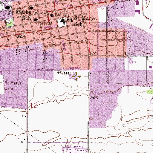 Topographic Map of Shakopee Senior High School, MN