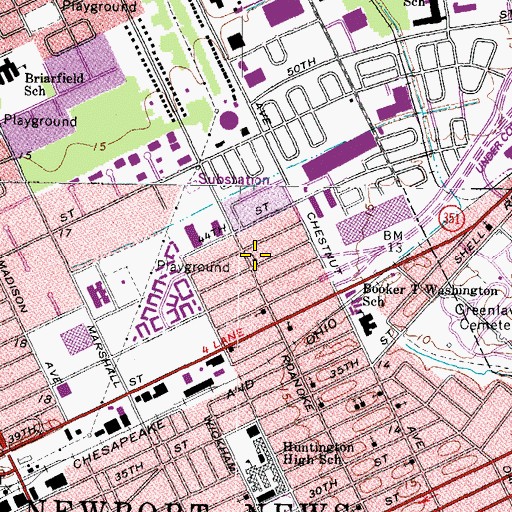 Topographic Map of Full Gospel Deliverance Church, VA