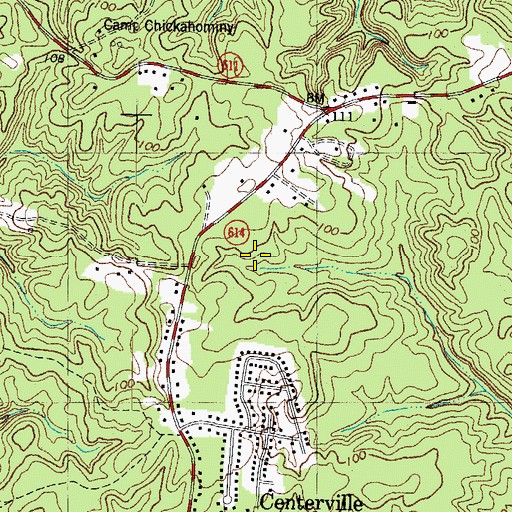 Topographic Map of Fox Ridge, VA
