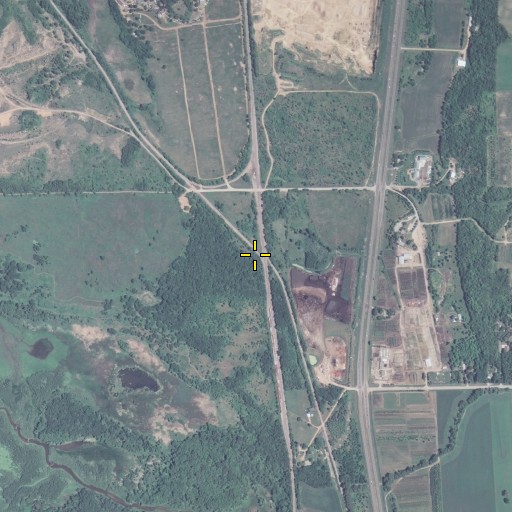 Aerial/Satellite Image of Merriam Post Office (historical), MN