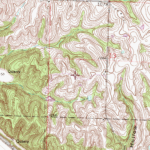 Topographic Map of Riverbreaks Conservation Area, MO